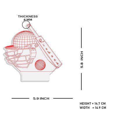 Cricket 3D Led Night Light Bedroom Beside Decor